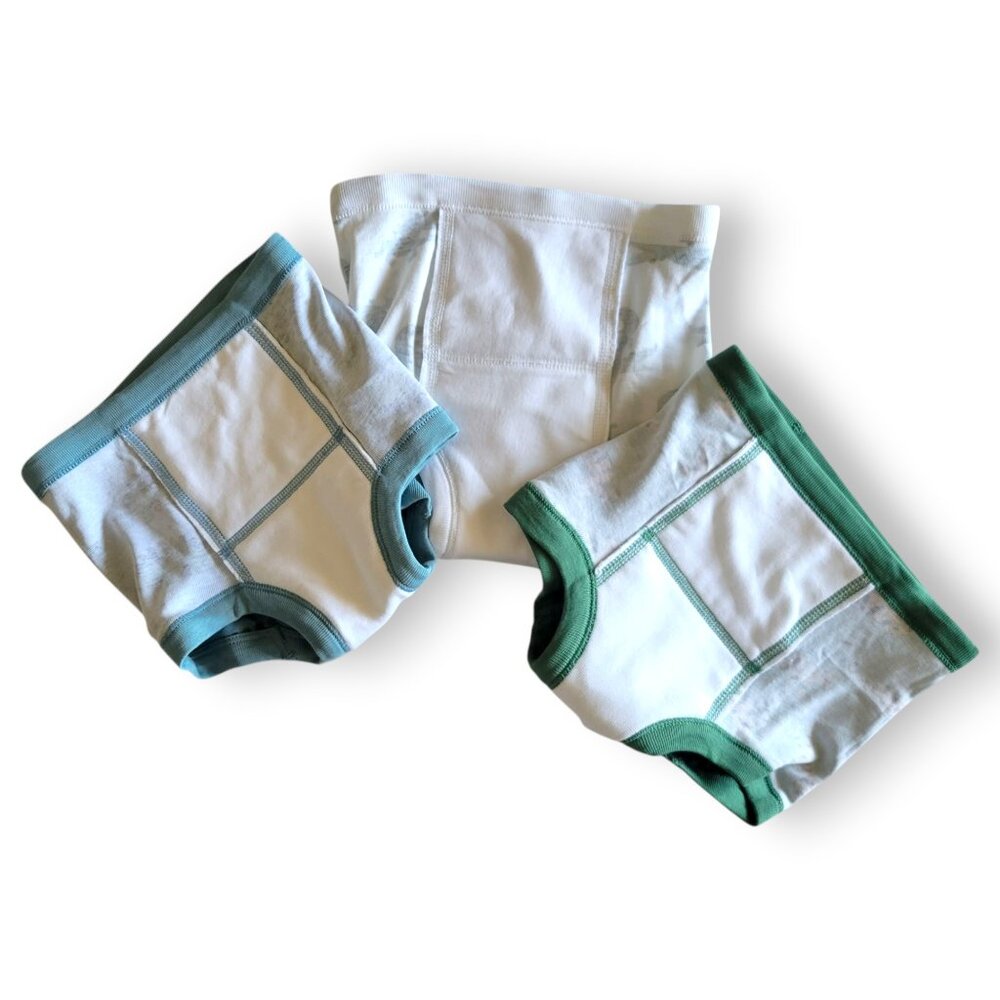 Hanna Andersson Training Pants Set Organic Cotton 3 Pack Boys S 100/110 NWOT - Picture 4 of 6